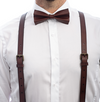 Midnight Oak - Real Leather Bow Tie adult 5