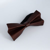 Midnight Oak - Real Leather Bow Tie child 2