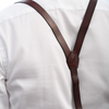 Midnight Oak - Real Leather Suspenders adult 2