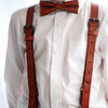 Tawny Plateau - Real Leather Bow Tie child 5