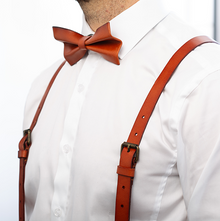  Tawny Plateau - Real Leather Suspenders Adult 8