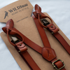 Tawny Plateau - Real Leather Suspenders Child 7